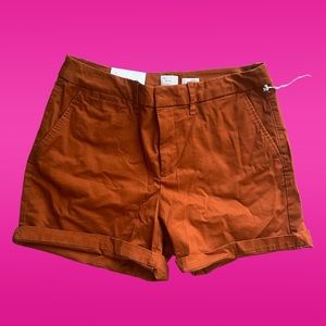 A new day orange Bermuda shorts size 6 nwt